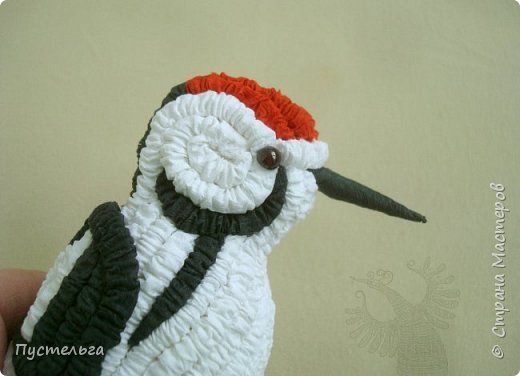 make woodpecker from paper