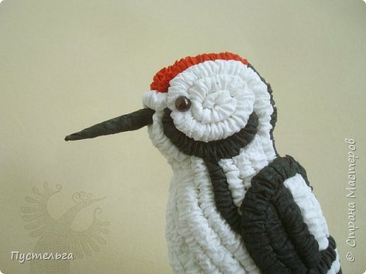 make woodpecker from paper