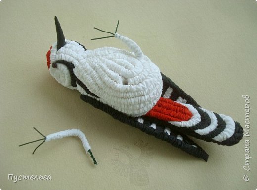 make woodpecker from paper