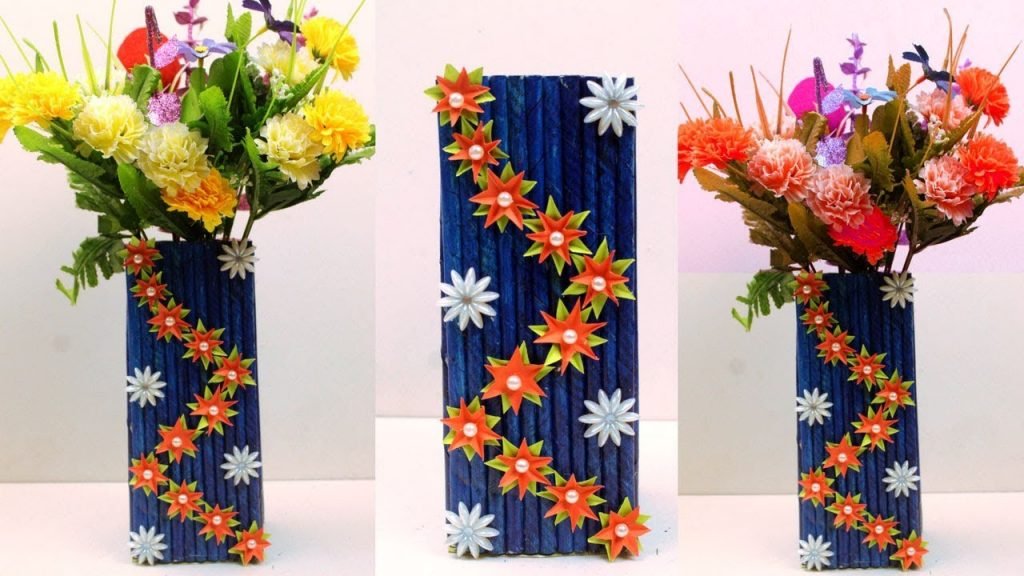 How to make best out of waste flower vase1