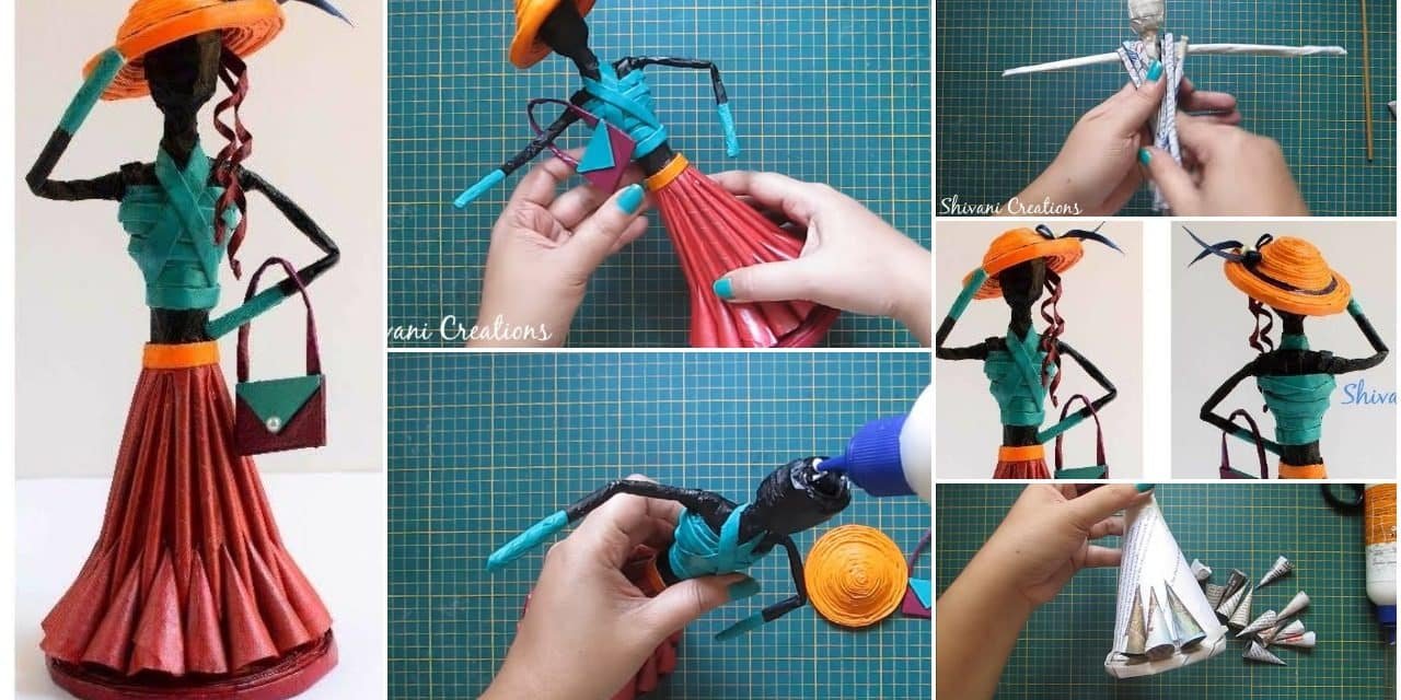 How to make newspaper doll1