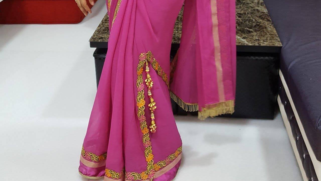 designer fancy cut saree