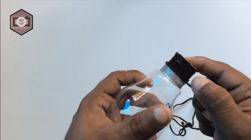 How to build a mini aquarium use waste electric bulb8