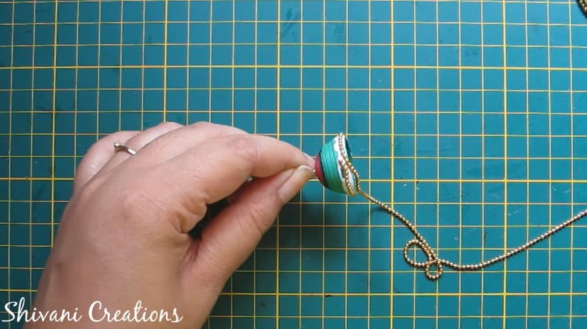 How to make paper quilling necklace set22