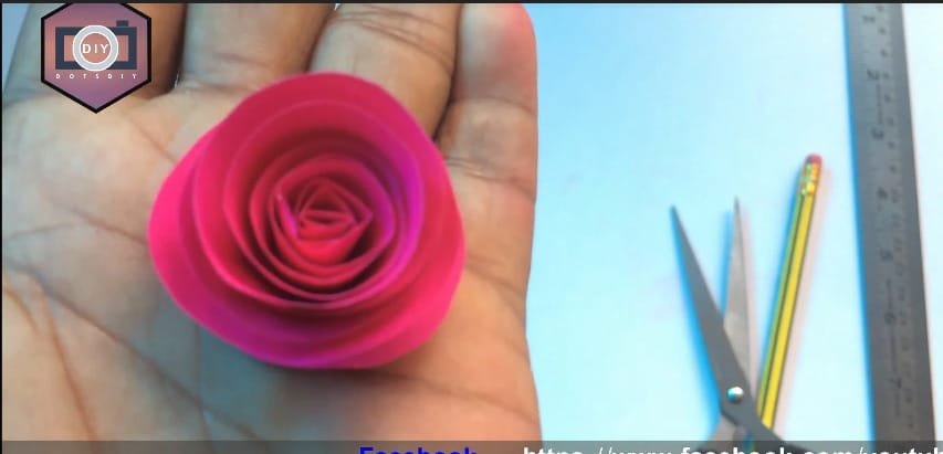 How to make rose flower with frame9