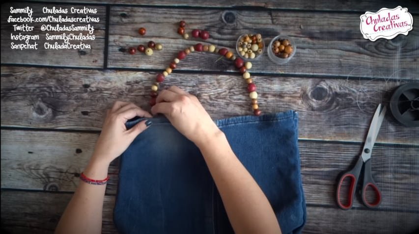 How to make summer bag with denim10