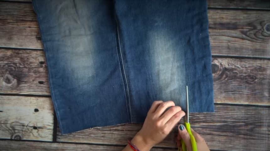 How to make summer bag with denim11