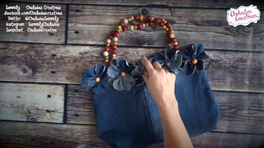 How to make summer bag with denim16