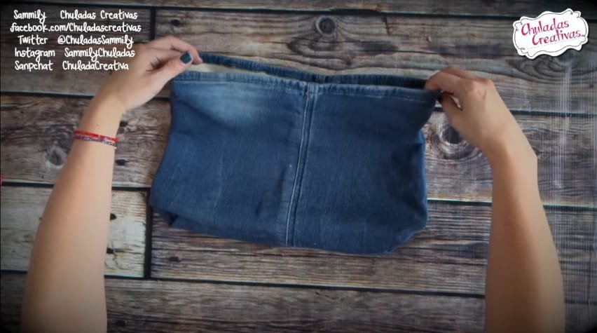 How to make summer bag with denim7