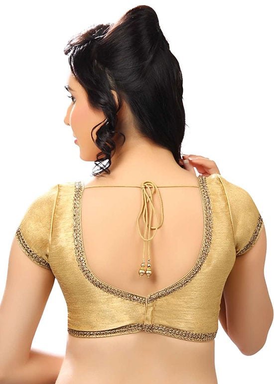 Stylish back hook designs for your Saree blouses20