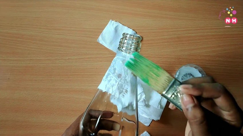 Waste glass bottle decoration Idea2