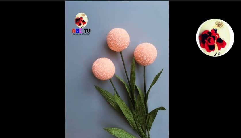 How to make flower from foam beads12