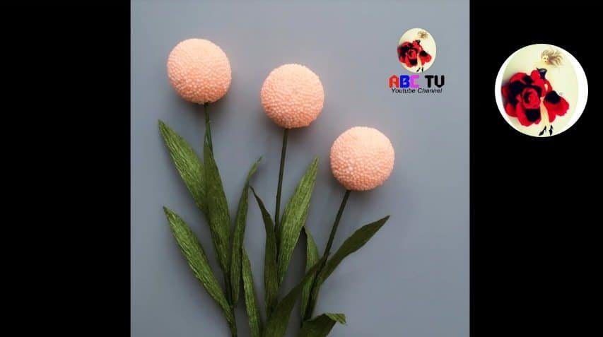 How to make flower from foam beads13