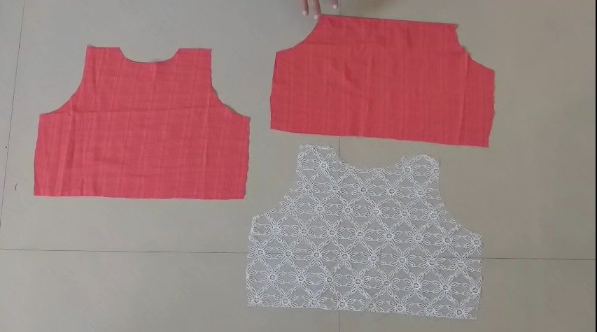 Designer baby frock cutting and stitching