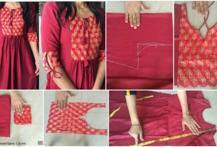 Designer kurti cutting and stitching