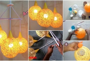 How to Make a Homemade Wrapped Balloon Lampshade
