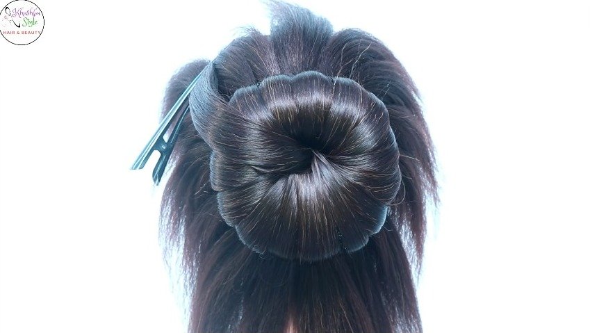 New Easy Bridal Bun Hairstyle for Medium Hair