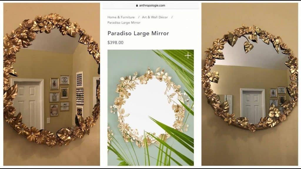 Anthropologie Inspired Wall Mirror