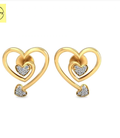 Beautiful Light Weight Gold Hoop Earrings
