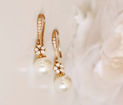 Beautiful Tiny Gold Stud Earrings