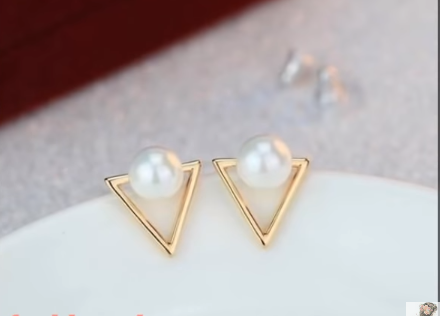 Beautiful Tiny Gold Stud Earrings