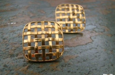 Beautiful Tiny Gold Stud Earrings