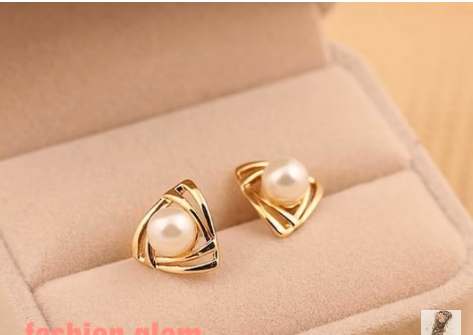 Beautiful Tiny Gold Stud Earrings