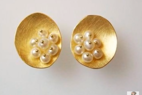 Beautiful Tiny Gold Stud Earrings