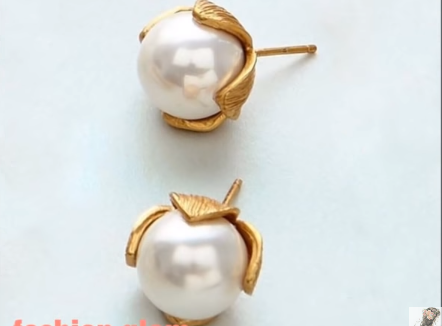 Beautiful Tiny Gold Stud Earrings