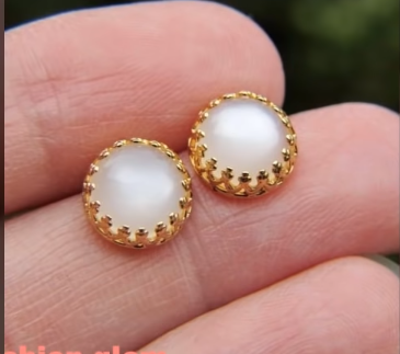 Beautiful Tiny Gold Stud Earrings