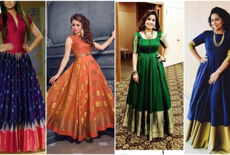 Convert Your Old Saree Into Beautiful Gowns