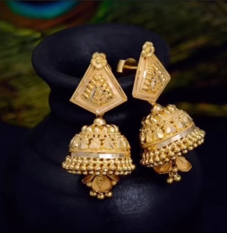 Daily Wear Earring Designs in Gold