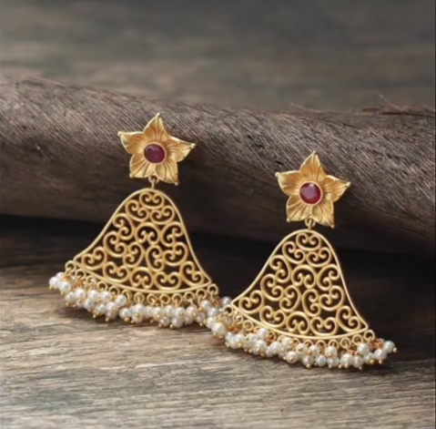 Daily Wear Earring Designs in Gold