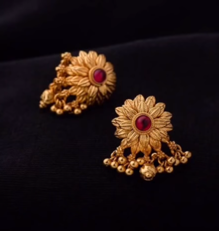 Daily Wear Earring Designs in Gold