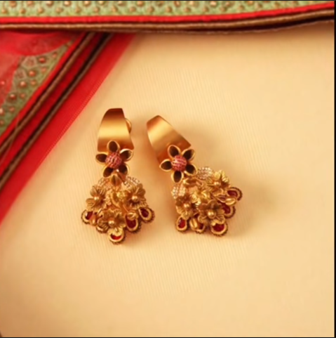 Daily Wear Earring Designs in Gold