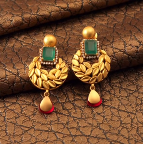 Daily Wear Earring Designs in Gold