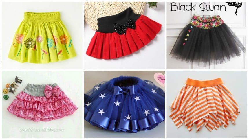 Different Types of Skirt Designs for Kids