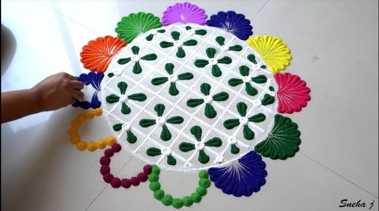 Easy and Quick Rangoli Design