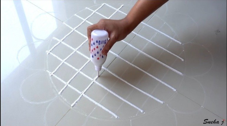 Easy and Quick Rangoli Design