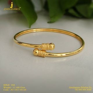 Gold Bangles with Unique Design