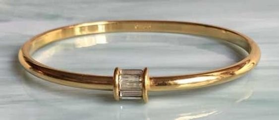 Gold Bangles with Unique Design