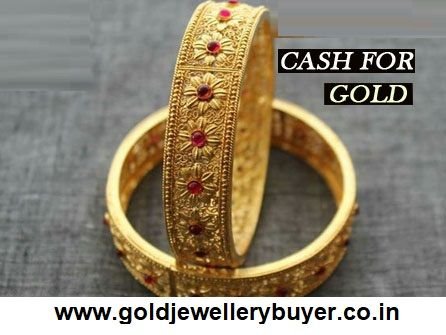 Gold Bangles with Unique Design