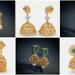 South Indian Style Gold Jhumka Designs