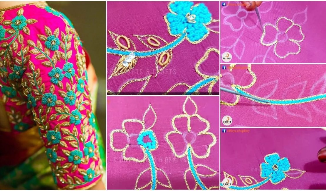 Grand Aari Work Blouse for Beginners