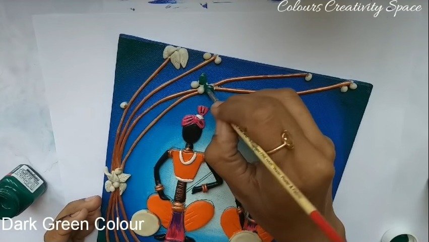 Easy Tribal Clay Art Mural for Beginners