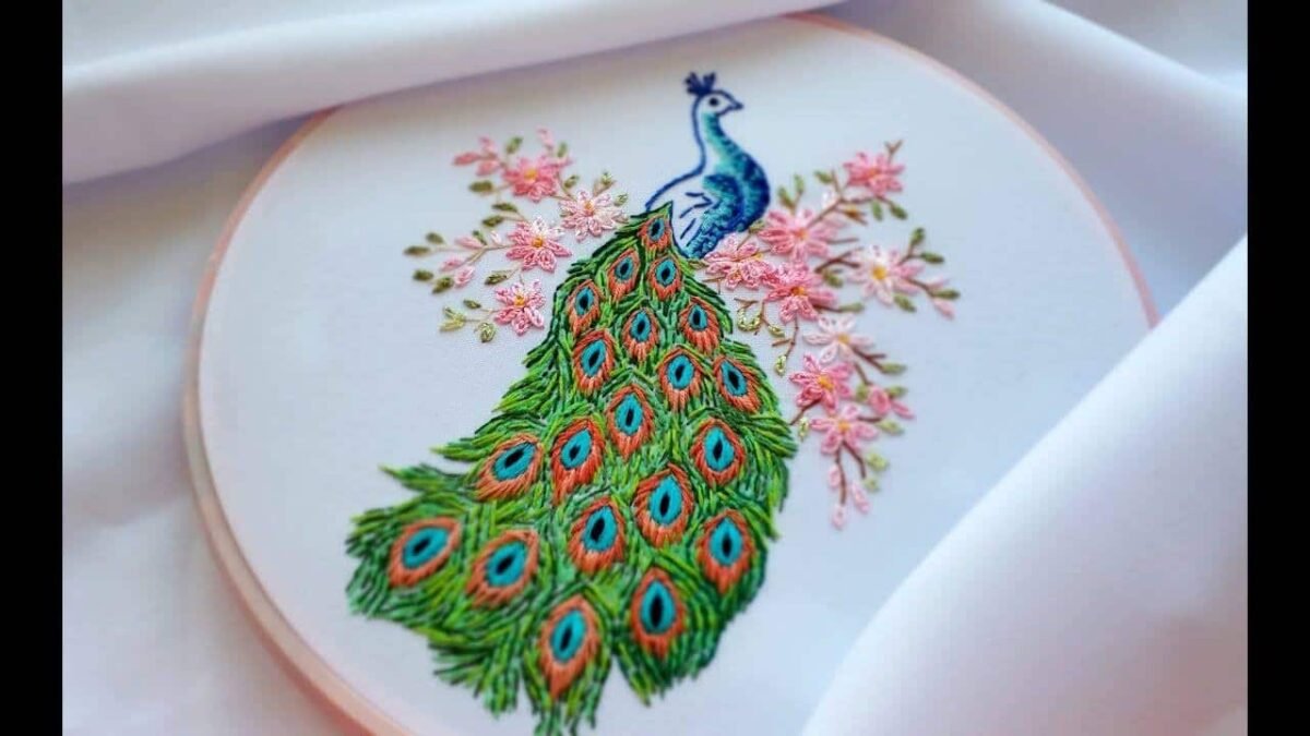 Peacock Hand Embroidery Designs