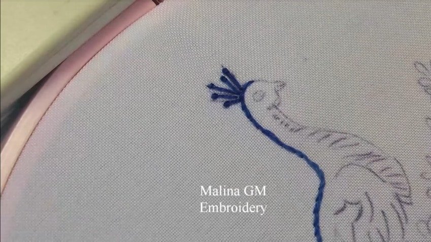 How to Do Hand Embroidery Peacock