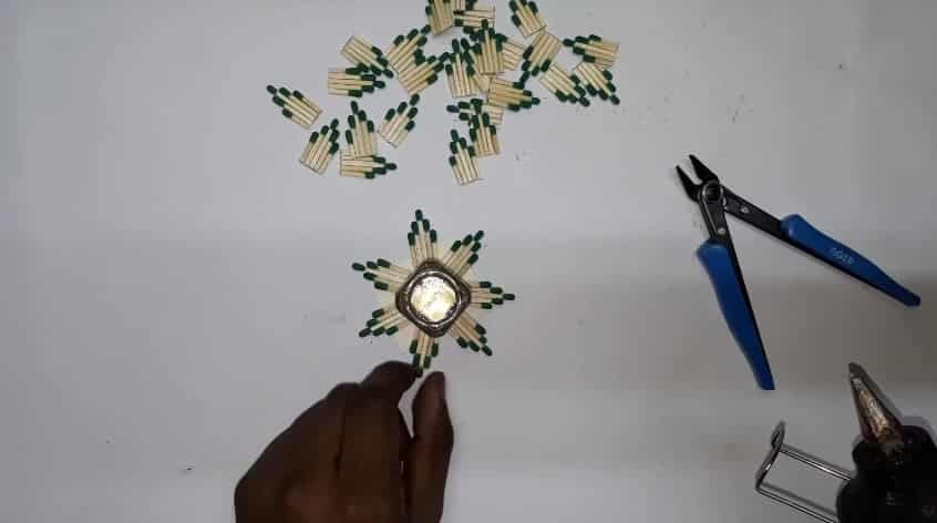 How to Make Flower Vase from Matchstick