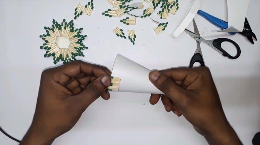 How to Make Flower Vase from Matchstick