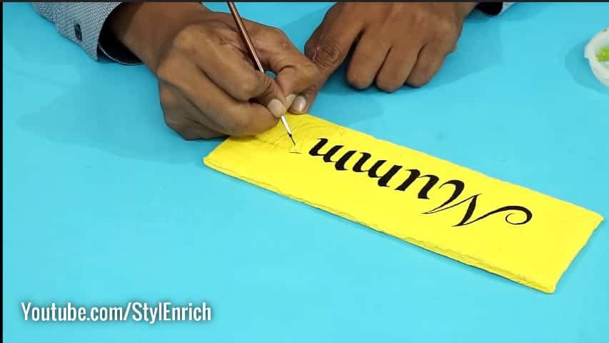 How to Make Nameplate from Waste Cardboard